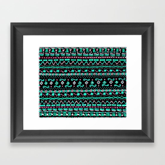 say that you love me (black) Framed Art Print