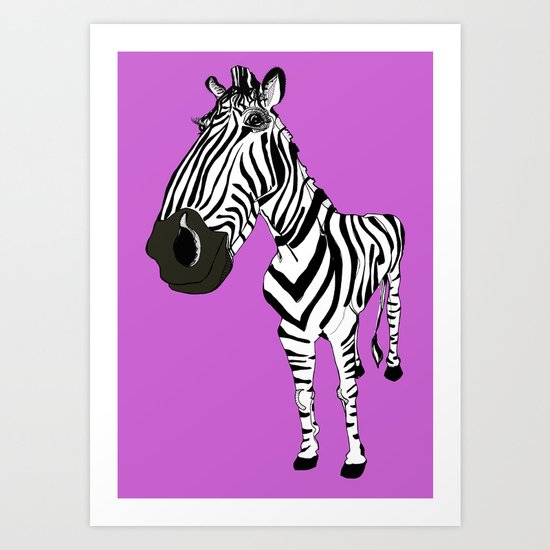 Zebra Art Print