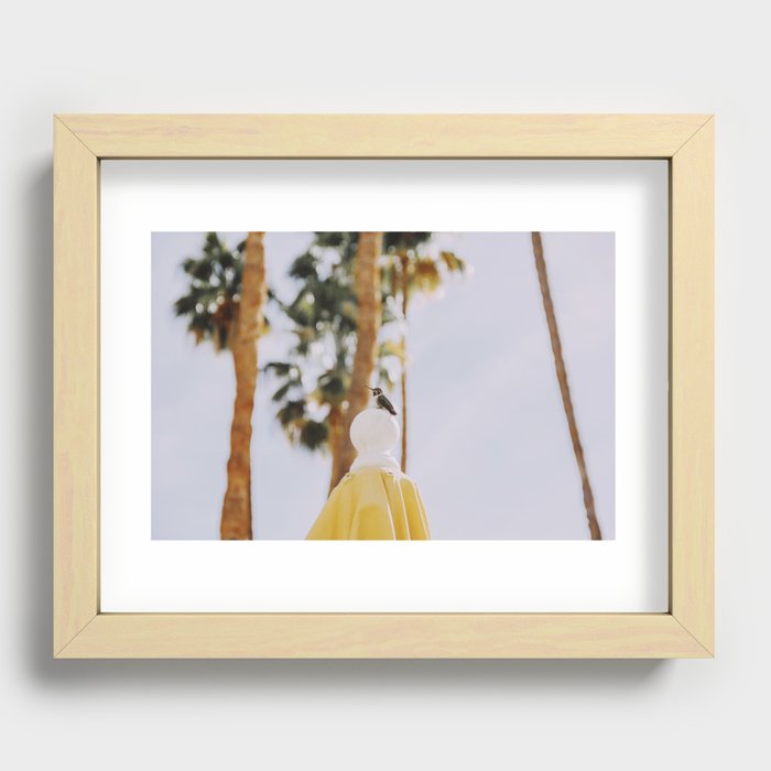 Hummingbird / Palm Springs Recessed Framed Print