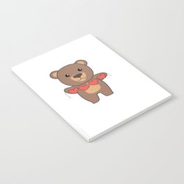 Valentine's Day Bear Cute Animals With Hearts Notebook