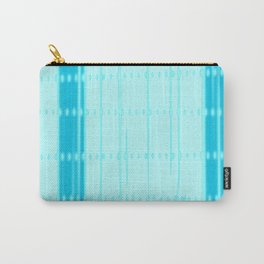 Turquoise Pinstripe Carry-All Pouch