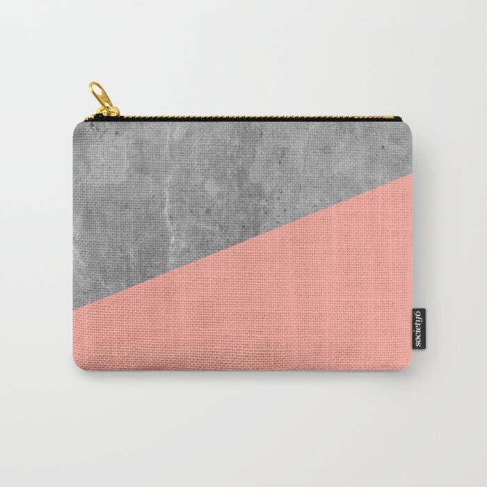 Simply Concrete Dogwood Pink Carry-All Pouch