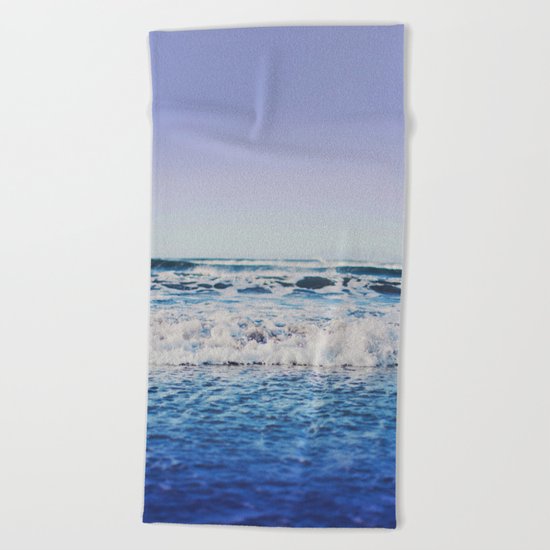 Indigo Waves Beach Towel