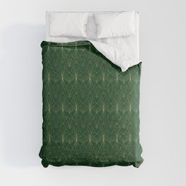 Art Deco in Emerald Green Comforter
