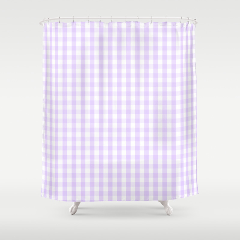 lilac shower curtain