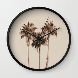 Palm Trees Earthy Vibes #1 #wall #decor #art #society6 Wall Clock