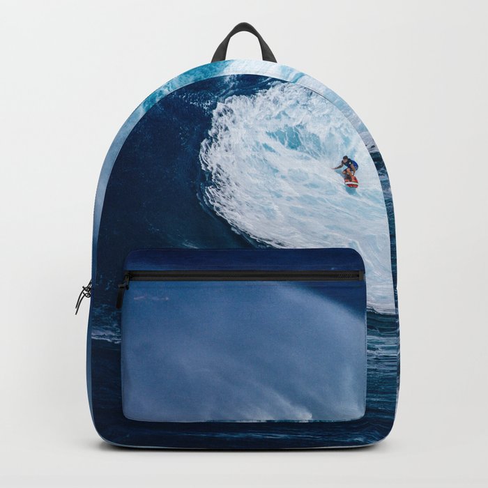 Wave and Surfer Backpack