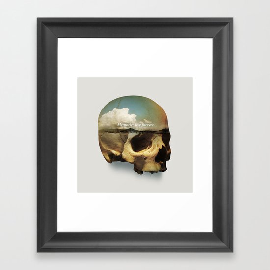 Memories live forever Framed Art Print