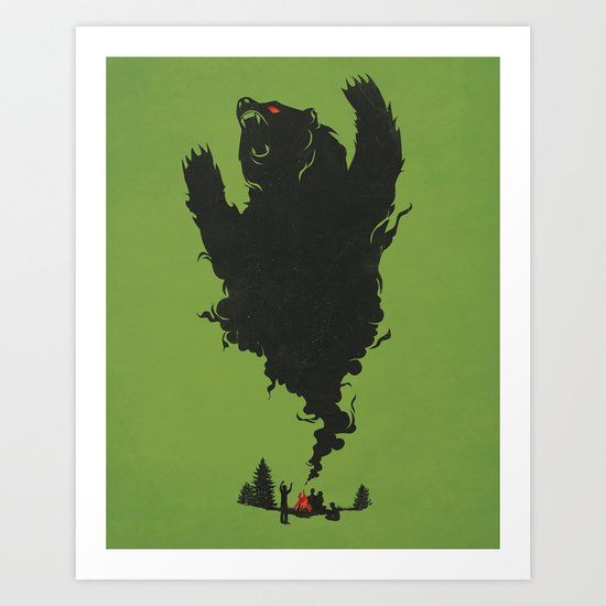 .. and There was Fire in its Eyes Art Print