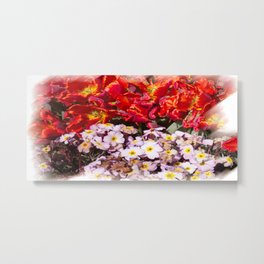 Flowers in town Metal Print