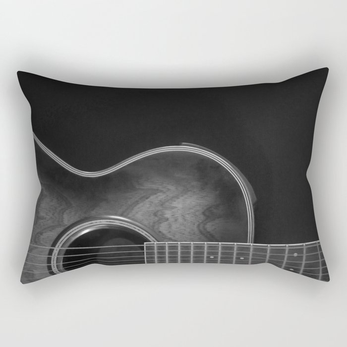 Crafter acoustic B&W Rectangular Pillow