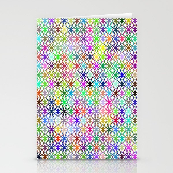 Abstract Prismatic Geometric Background. Stationery Cards