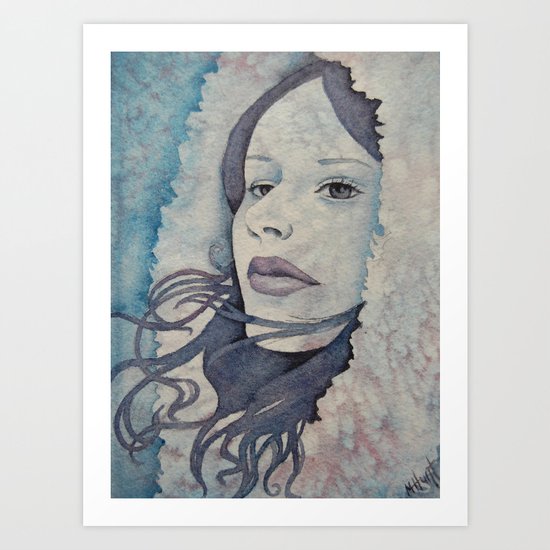 January White Art Print