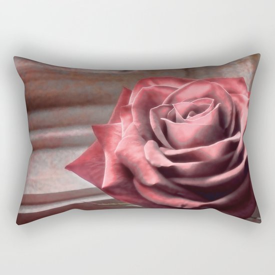Love Is A Rose Rectangular Pillow