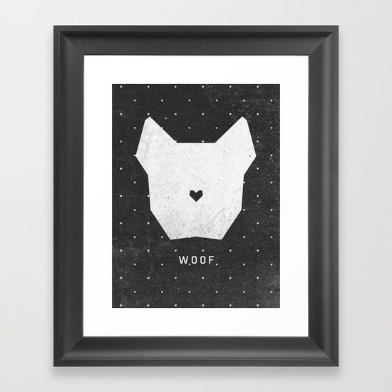WOOF Framed Art Print