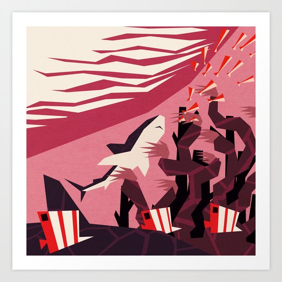 The daily commute Art Print