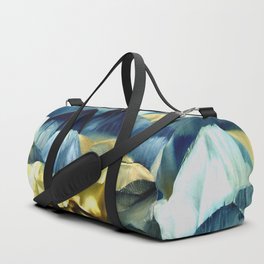 Abstract Painting No. 7 Blue-Gold Rocks Duffle Bag