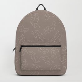stylized leaf line Backpack