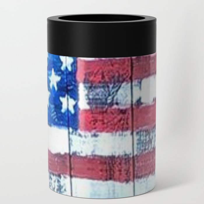 American Flag Can Cooler By Artbyrickylynnbaker Society6