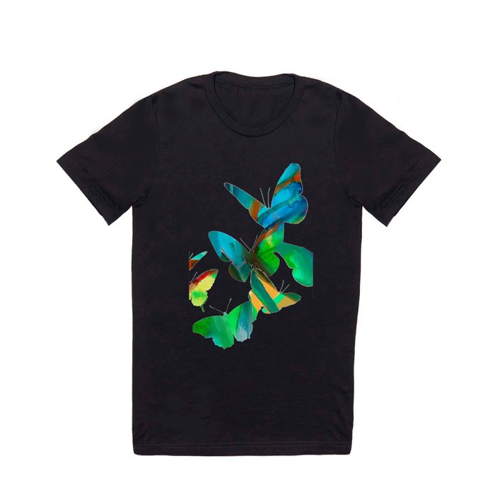 Green Butterflies T Shirt