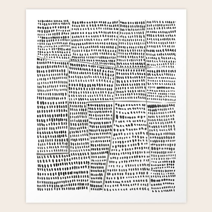 Categorize Print in Black and White Art Print by House of HaHa Society6