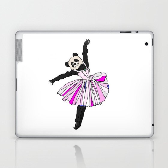 Panda Bear Ballerina Tutu Laptop & iPad Skin