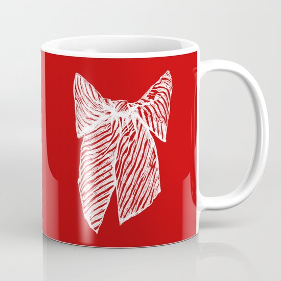 White bow Mug