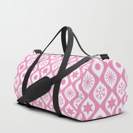 Pink Retro Christmas Pattern Duffle Bag