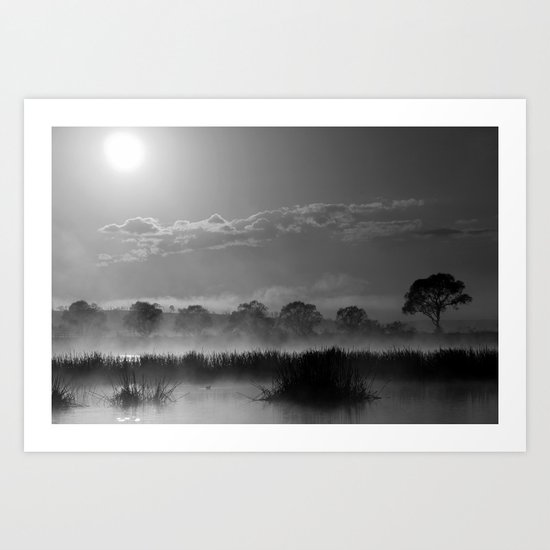 Old Autumn in the Misty Morn Art Print