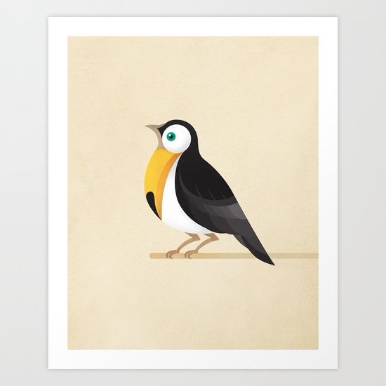 A Robin or a Toucan Bird? Art Print