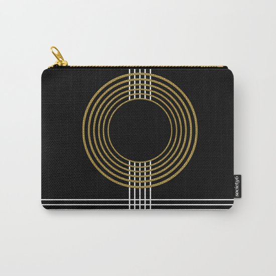 GUITAR IN ABSTRACT (geometric art deco) Carry-All Pouch