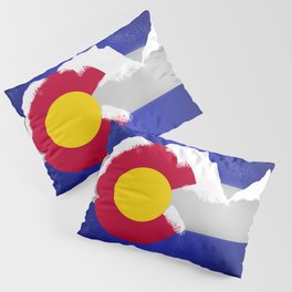 Colorado Winter Flag Pillow Sham