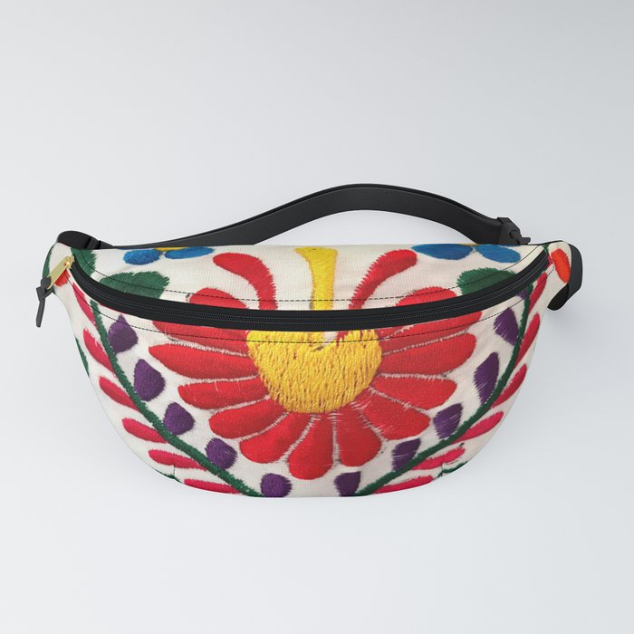 Red Mexican Flower Fanny Pack