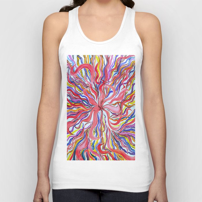 Psychedelic Flora Tank Top