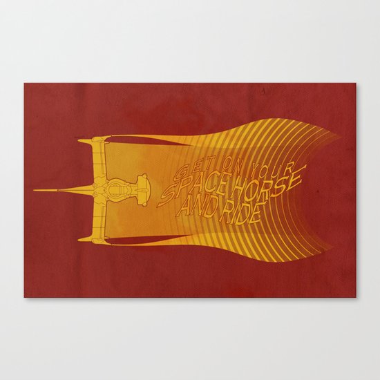 Space Horse (Spikes Horse)Bebop)Cowboy)Swordfish) Canvas Print