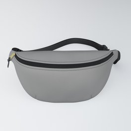 Cool Charcoal Gray - Grey Solid Color Pairs PPG Dover Gray PPG1001-5 Fanny Pack