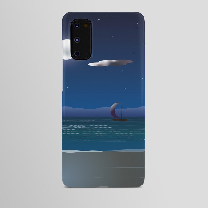 A Sailboat In The Moonlight Android Case