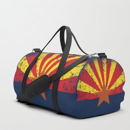 Arizona Flag Grunged Duffle Bag