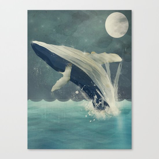 night swimming Canvas Print
