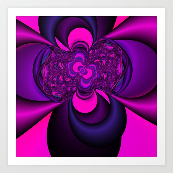 Pink and Purple Art Print
