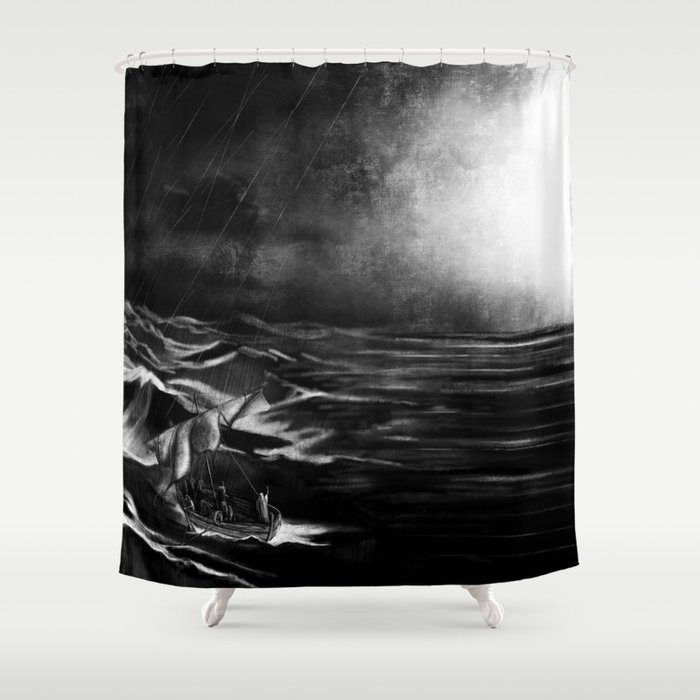Silencing the Storm Shower Curtain