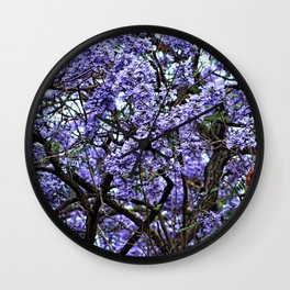  Jacaranda Tree Branch Flowering Blooming Spring Flowers  Wall Clock