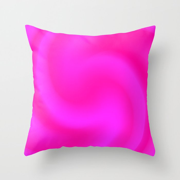 Pink Swirl Throw Pillow