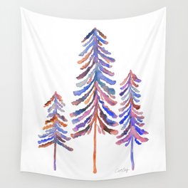 Pine Trees – Vintage Palette Wall Tapestry