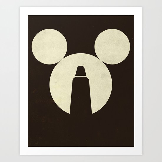 The Dark Side of the Mouse Art Print