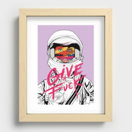 Give a Fuck Recessed Framed Print