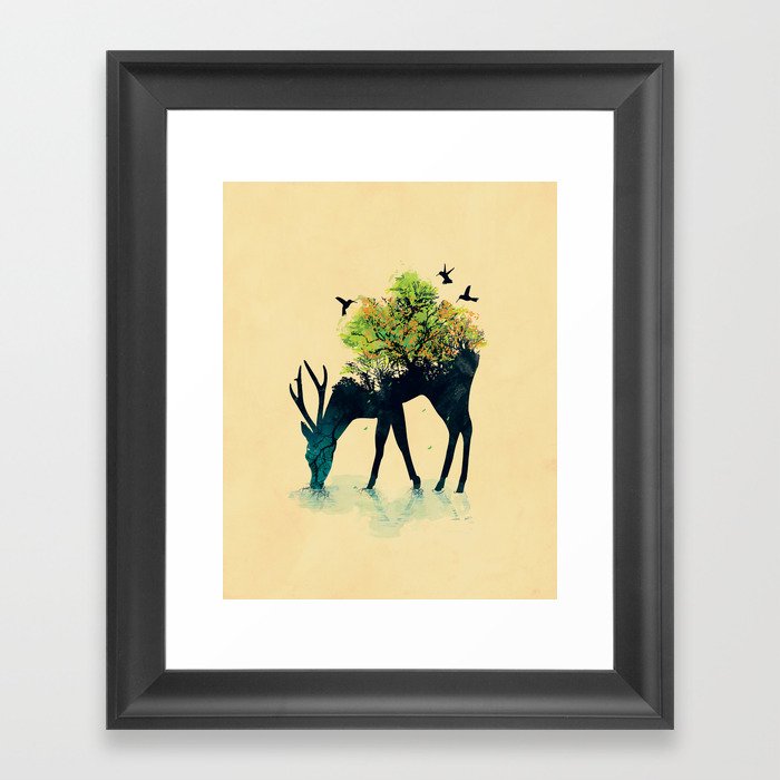 Watering (A Life Into Itself) Framed Art Print
