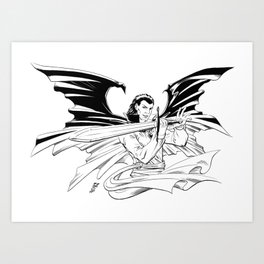 Vampire's wings Art Print