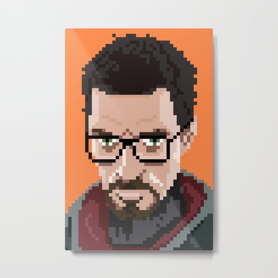 Gordon Freeman portrait Metal Print