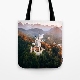 Architecture Neuschwanstein Castle Swangau Bavaria Germany. Fairytale  Tote Bag